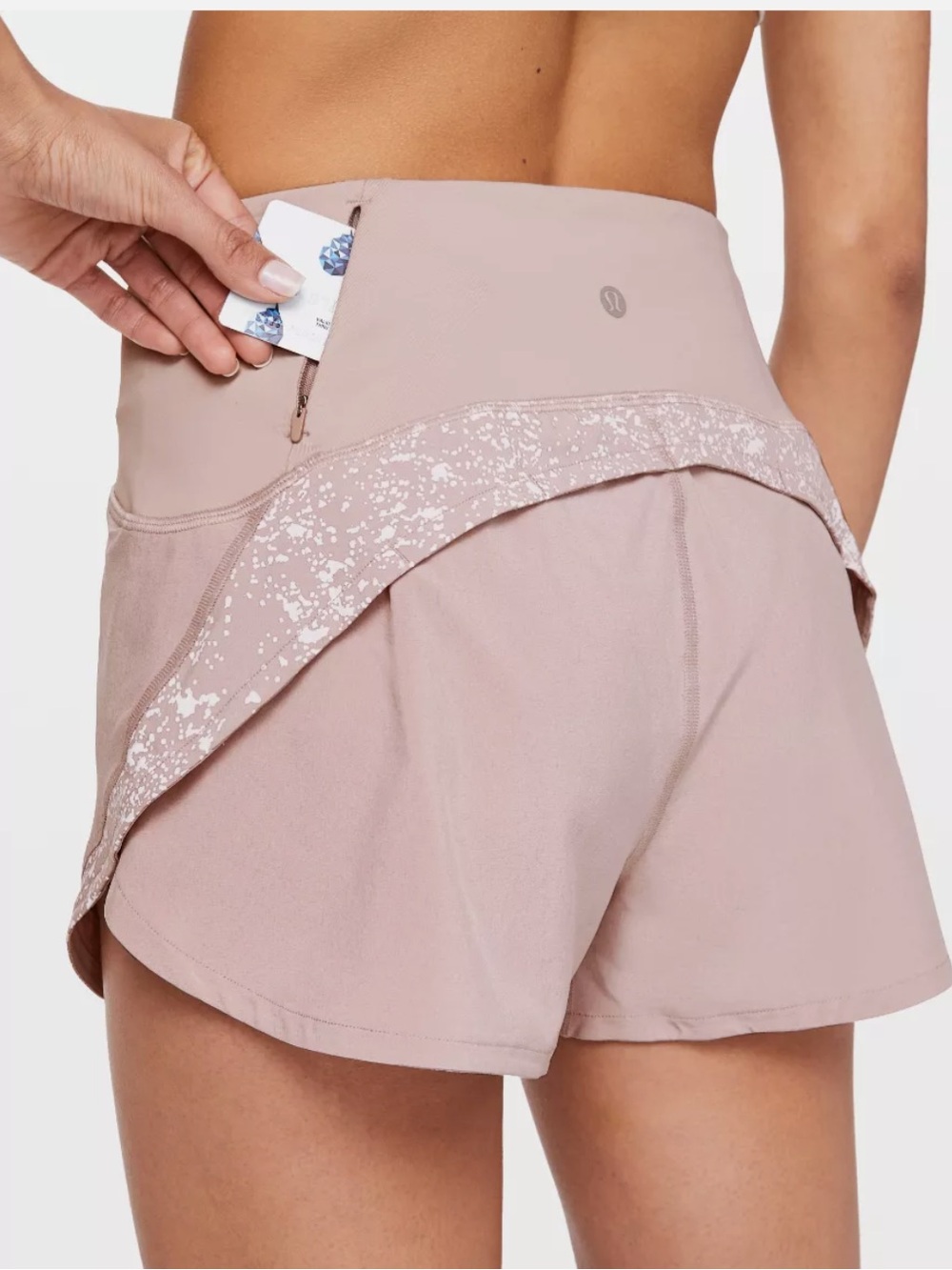 Lululemon✨ Hotty Hot High-Rise Shorts 3" Pink- Reflective size 6 - Picture 3 of 13